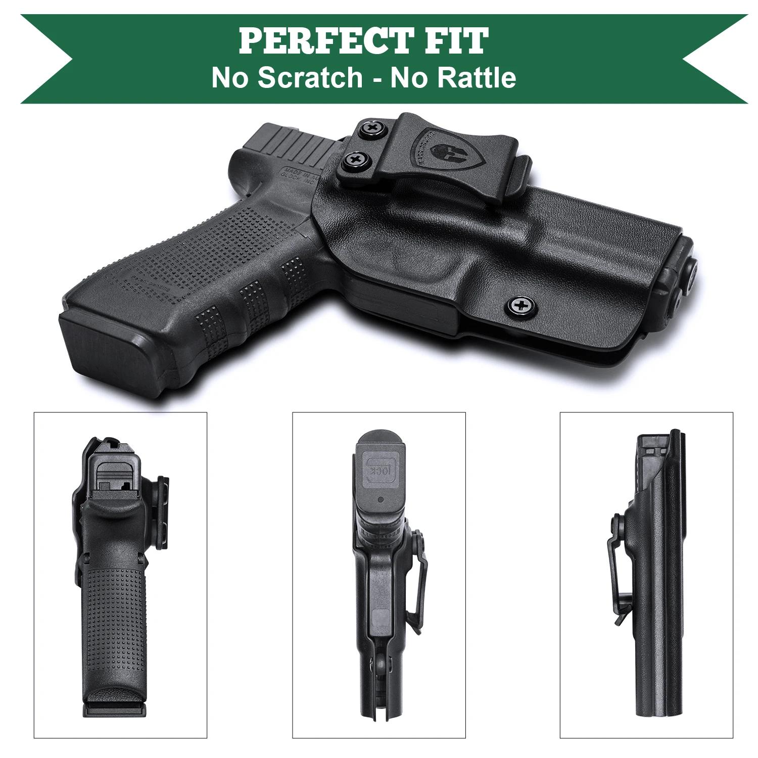 Pour Glock 17/19/22/31,Warriorland IWB Kydex étui à l'intérieur dissimulé étui de transport main dro