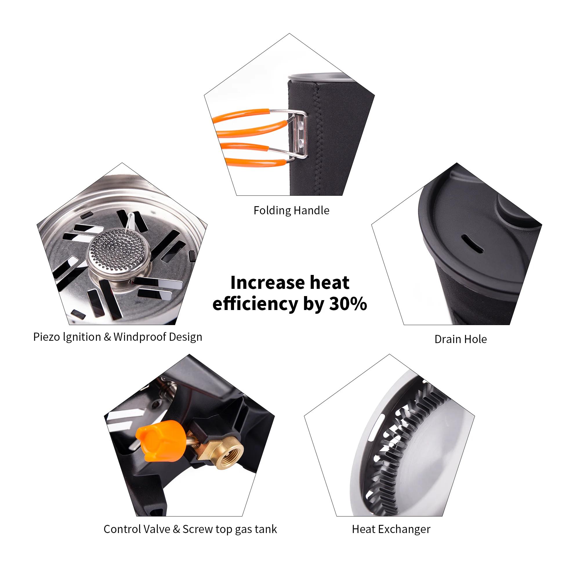 Fire Maple Star BronchCooking System, CamSolomon, Cuisinière à gaz de camping, Randonnée en plein ai