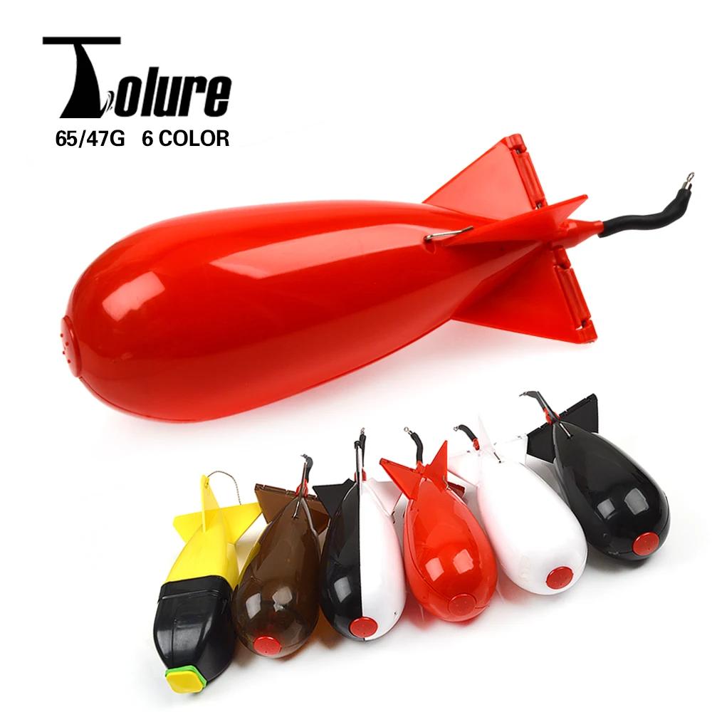 TOLU – mangeoire à fusée de pêche, grande et petite bombe Spod, flotteur, porte-appât, 2 tailles, fu