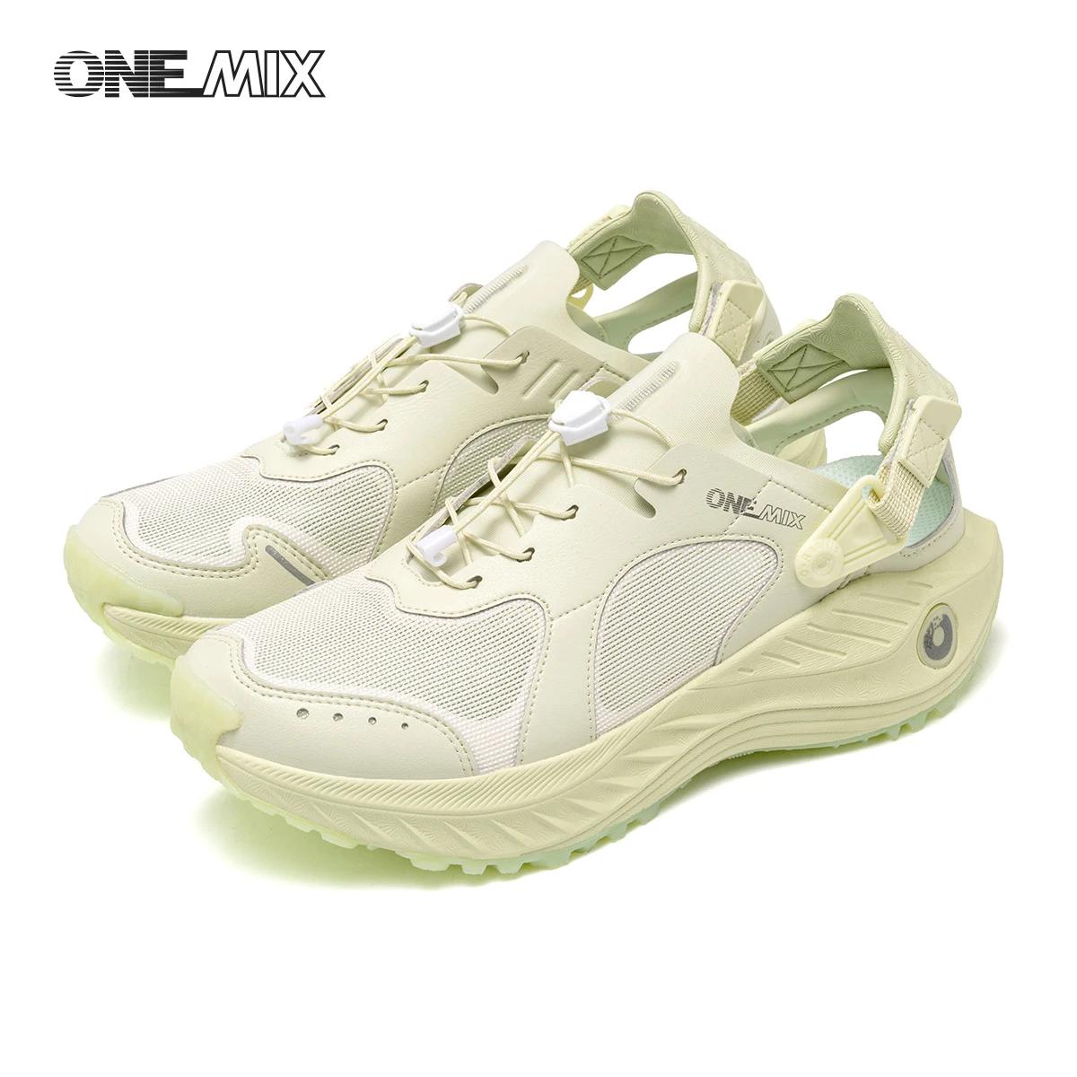 Chaussures légères ONEMIX pour femmes - Respirantes imperméables amorti été automne plein air