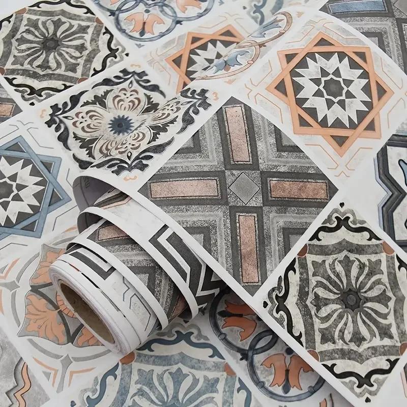 Autocollants muraux pour meubles De cuisine, 40cm, résistants à l'huile, Papel De Parede auto-adhési