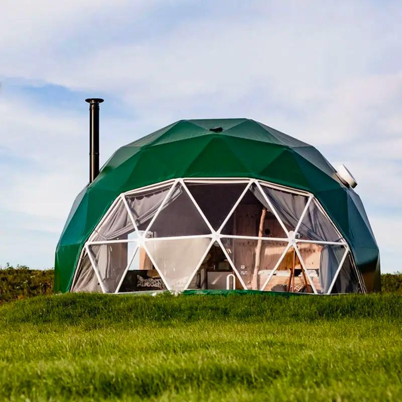 Tente d'hôtel dôme géodésique manoir serre tente loisirs Resort vacances en plein air Glamping tente