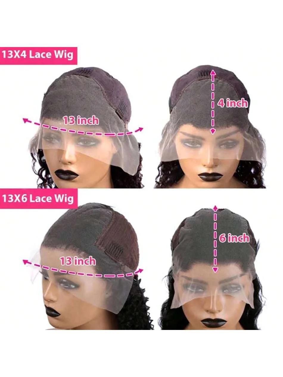 13x6 HD Transparent couleur dentelle avant perruques de cheveux humains 99J couleur bordeaux perruqu