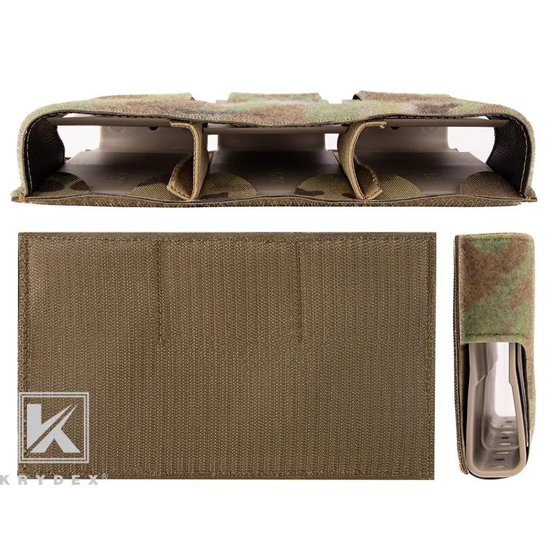 KRYDEX KTS Triple 5.56 pochette pour magazines M4 AR15 Mag rabat avant panneau à crochet et boucle M
