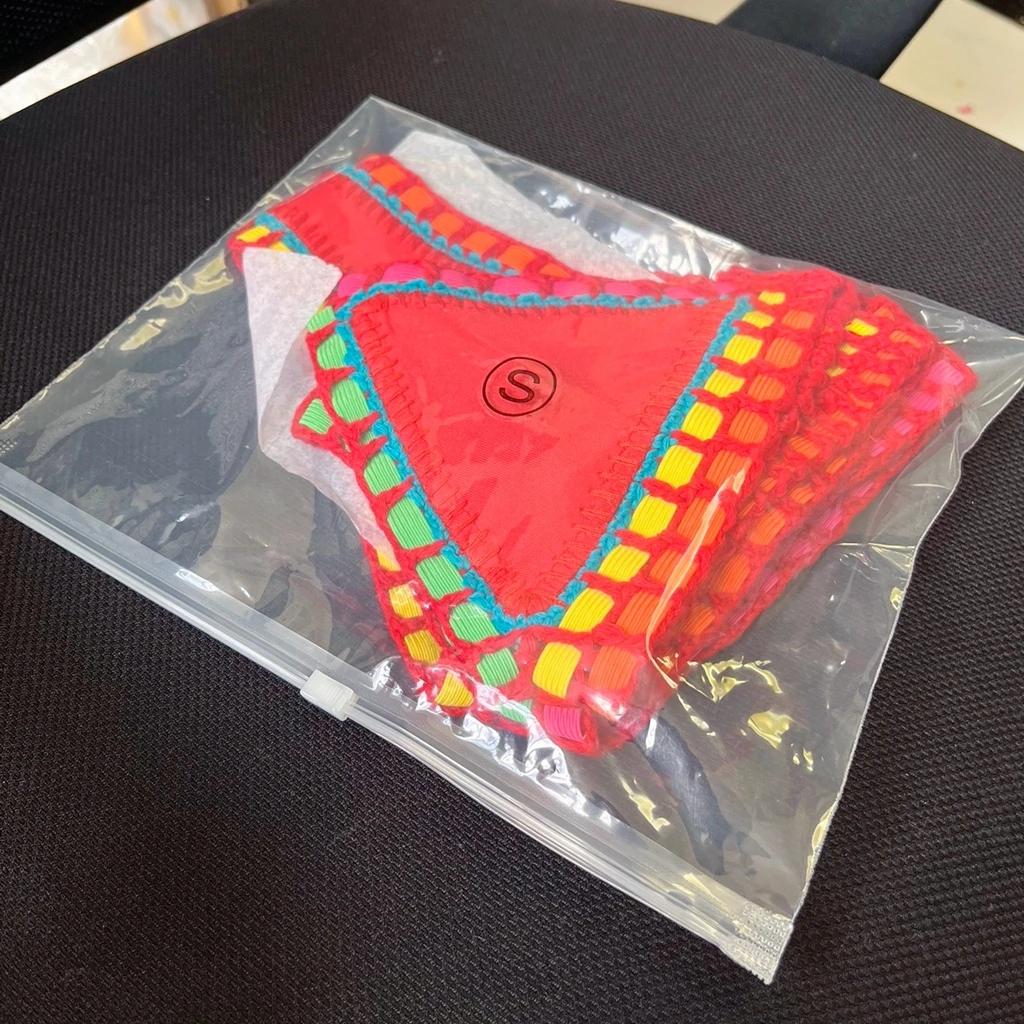 Maillot de bain rouge élastique, sexy, mignon, vert, trempé, rose, fait main, bleu marine, crochet, 