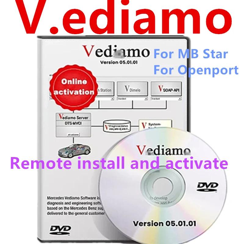 2022 Vediamo 5.01.01 installation et activation à distance pour MB STAR C4 SD C5 openport programmat