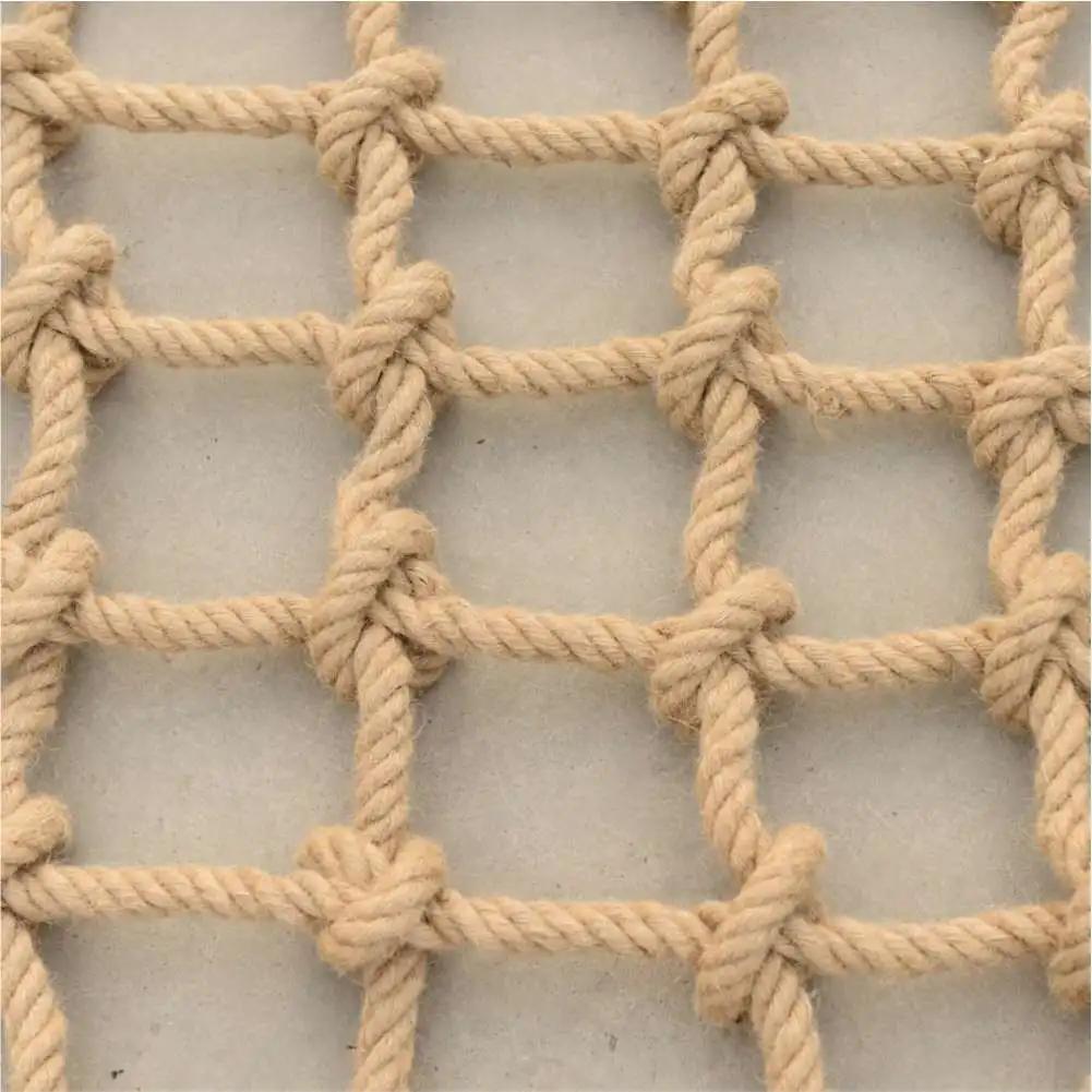 Filet de corde de chanvre de jardin, filet de sécurité pour enfants, protection des escaliers, maill