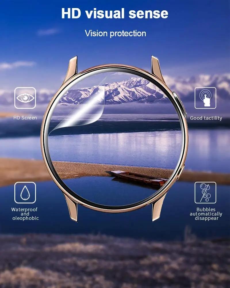 Protecteur d'écran souple en Hydrogel TPU, 500 pièces, pour montre intelligente, diamètre 35mm 34mm 