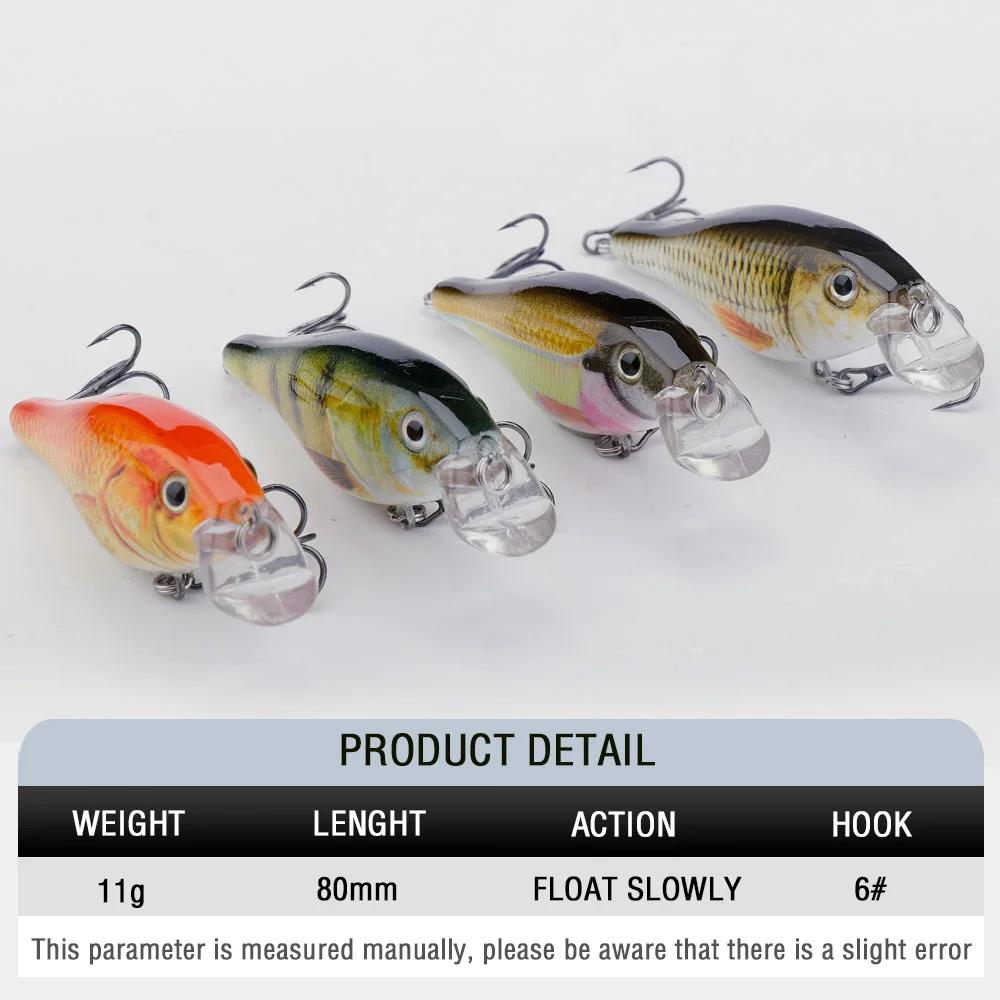 GOBASS équipement de pêche hochets pour la pêche Wobblers pour la pêche à la traîne brochet leurre m