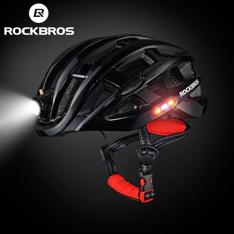 Casque vélo ROCKBROS lumière intégrée sauna plongée iodée VTT sécurité sportive nuit visibilité