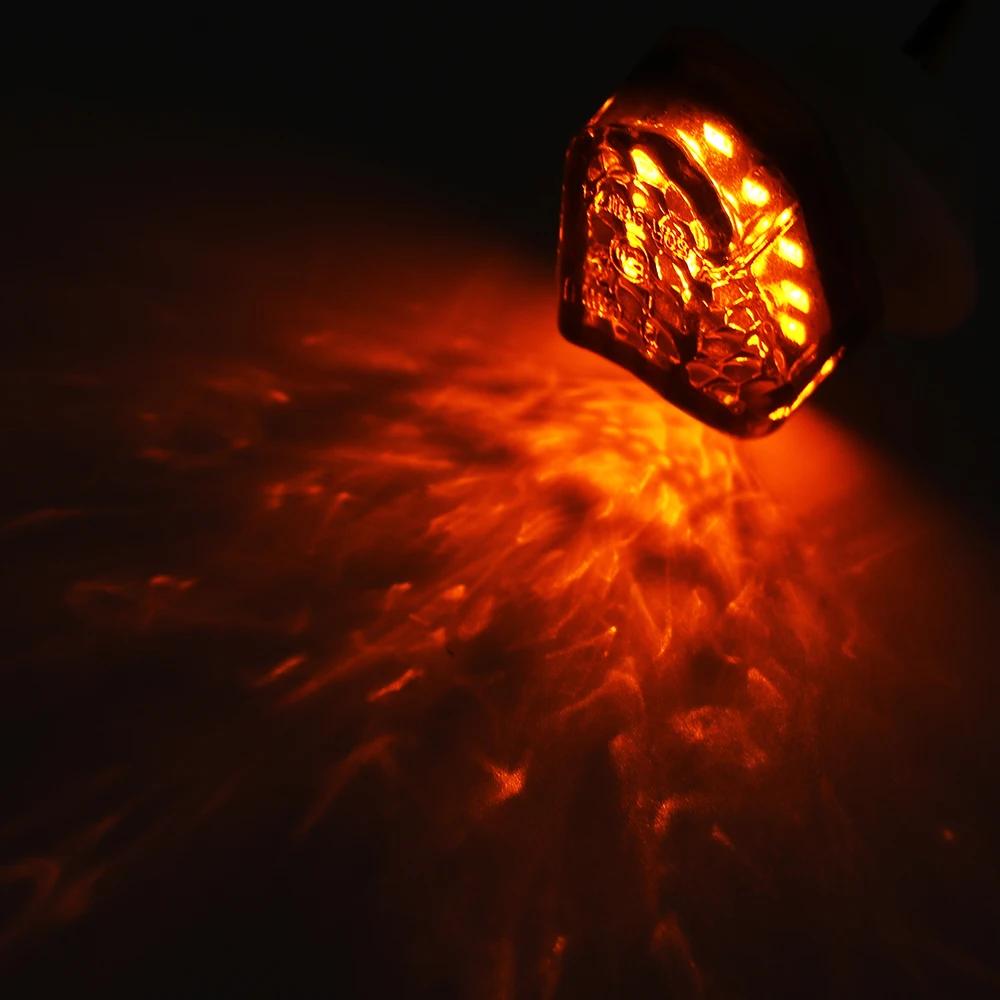 Feux de freinage LED pour motos, 12V, 2 pièces, clignotants, feux arrière, accessoires de moto pour 