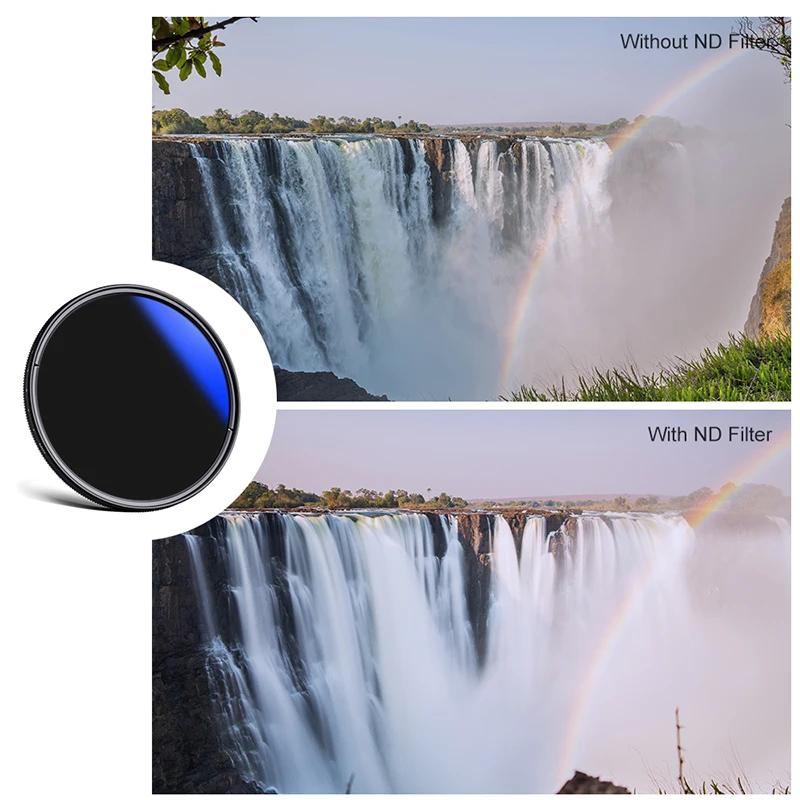 K & F CONCEPT – filtre pour lentilles ND variables, Fader mince réglable ND2 à ND400, densité neutre