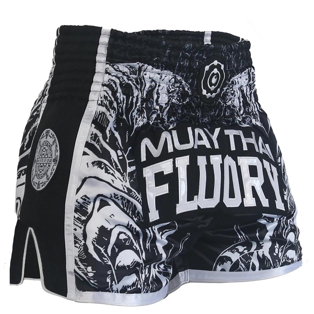 FLUORY Muay Thai Shorts Combat gratuit Arts martiaux mixtes boxe entraînement Match pantalon hommes 