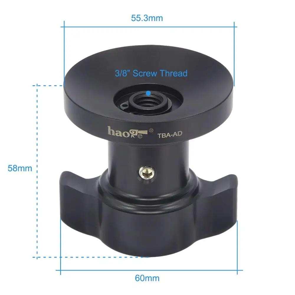 Haoge – adaptateur de bol à tête fluide, bouton à filetage court TBA-AD