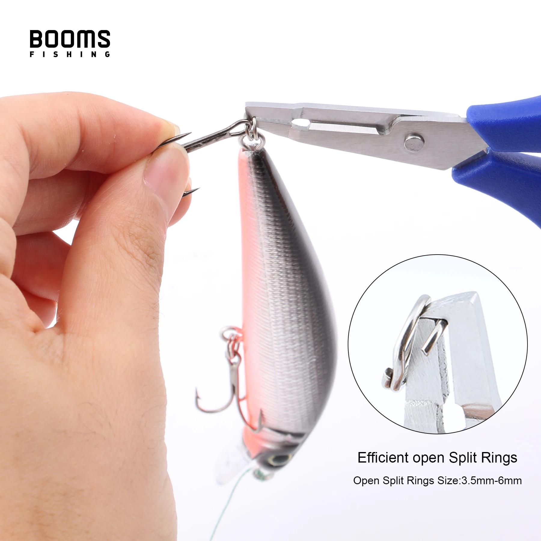 Booms Fishing – ciseaux de ligne tressée S01, avec porte-Badge rétractable, mousqueton, boîtes de ma