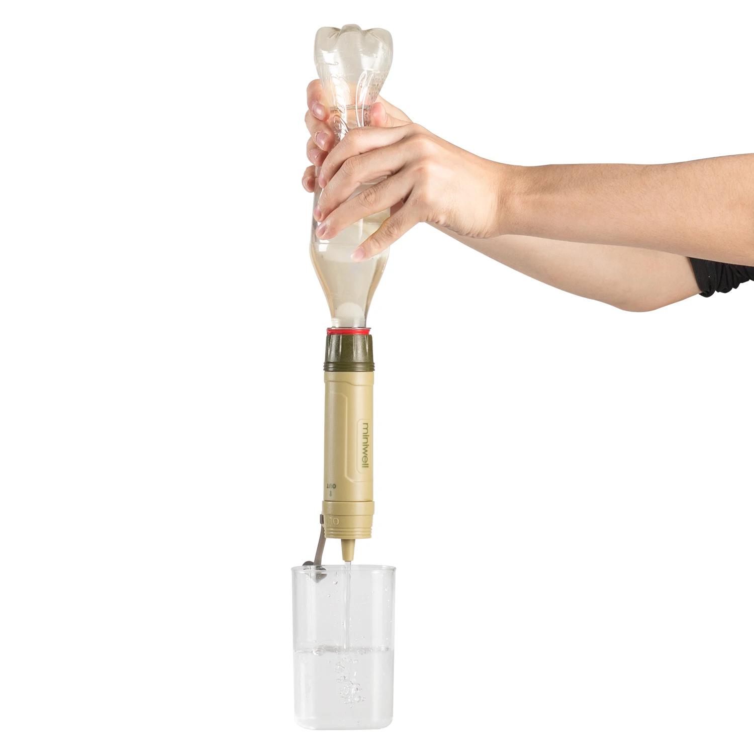 Filtre à eau portable Miniwell survie camping randonnée - Purification eau urgence catastrophes