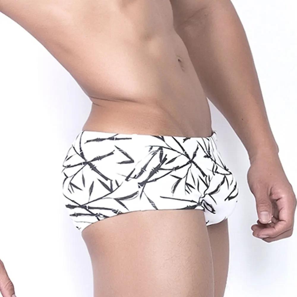 UXH hommes maillot de bain push-up maillots de bain taille basse maillots de bain surf plage Spandex