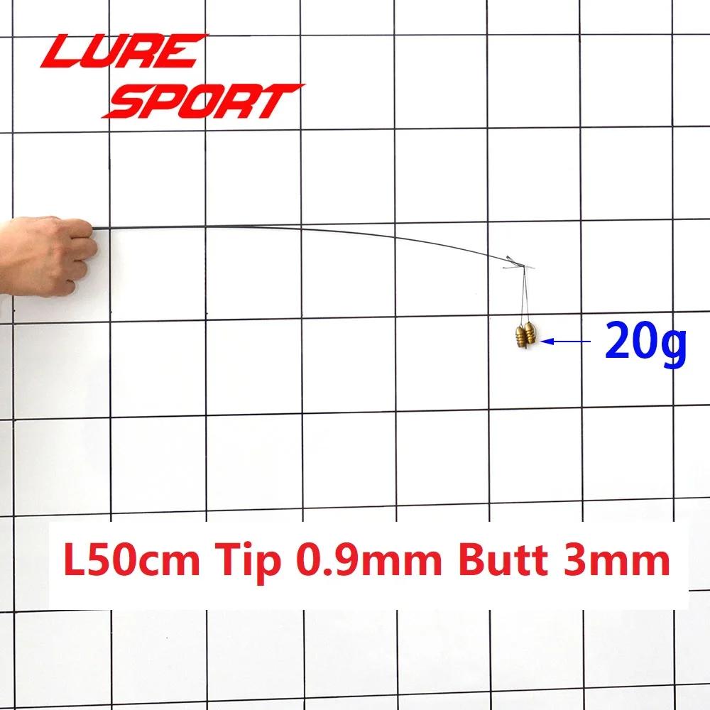 LureSport 4 pièces 50cm Pointe de canne en carbone massif non peinte Composants de construction de c