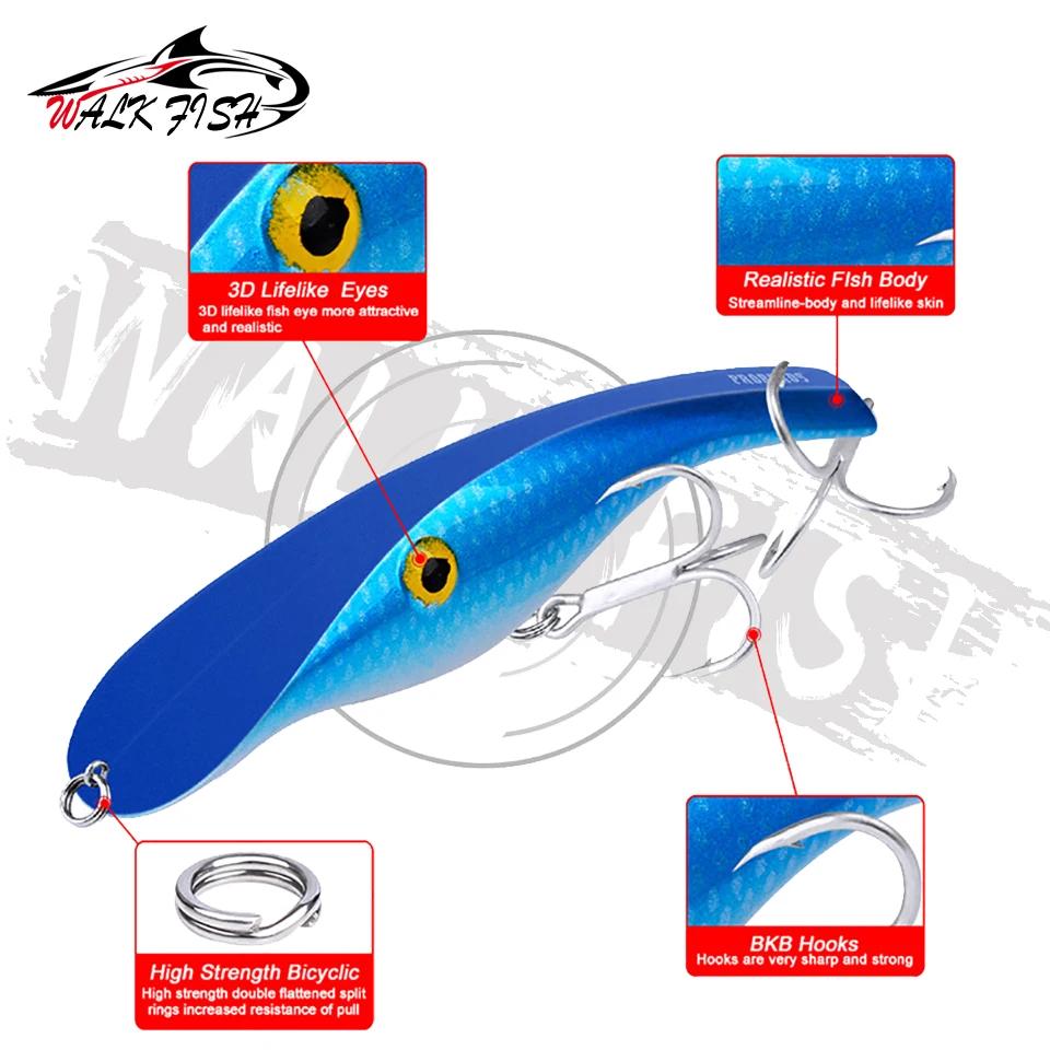 Leurre rigide coulant à enfoncement lent, appât artificiel idéal pour la pêche au brochet, wobbler, 
