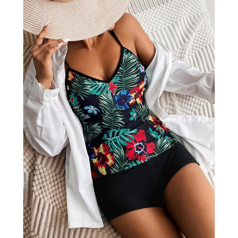 Sexy grands maillots de bain grande taille Tankini ensembles maillot de bain pour femme vêtements de