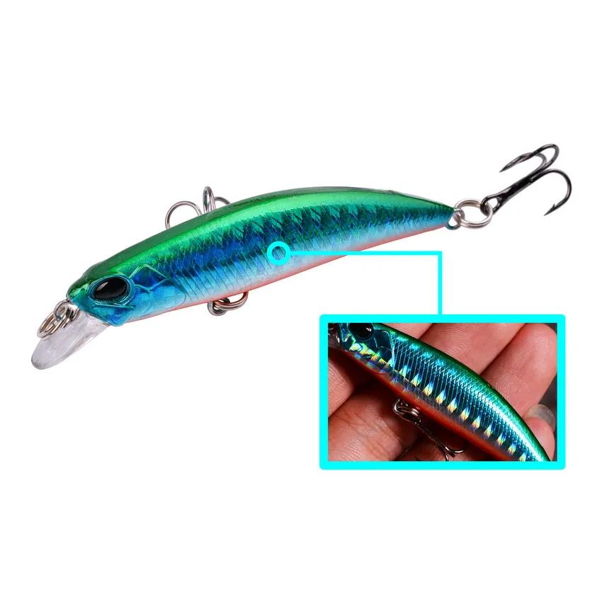 10 pièces Laser méné lent leurre de pêche ensemble 4g 7 cm Wobblers manivelle Isca artificiel dur ap