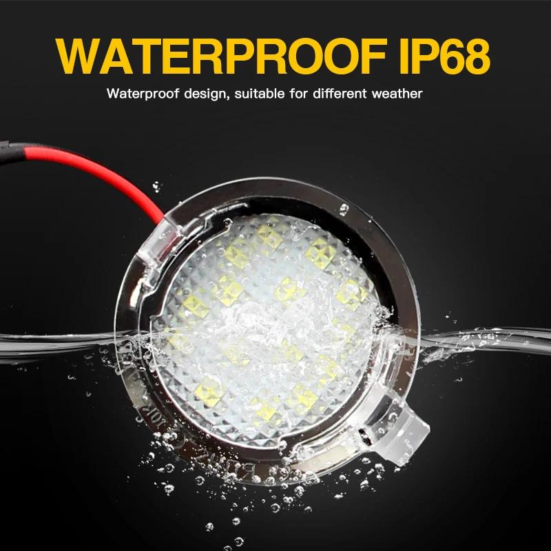 Feux de plaque de rétroviseur de voiture, lampe LED, lanterne, accessoires auto, Ford Edge, Mondeo, 