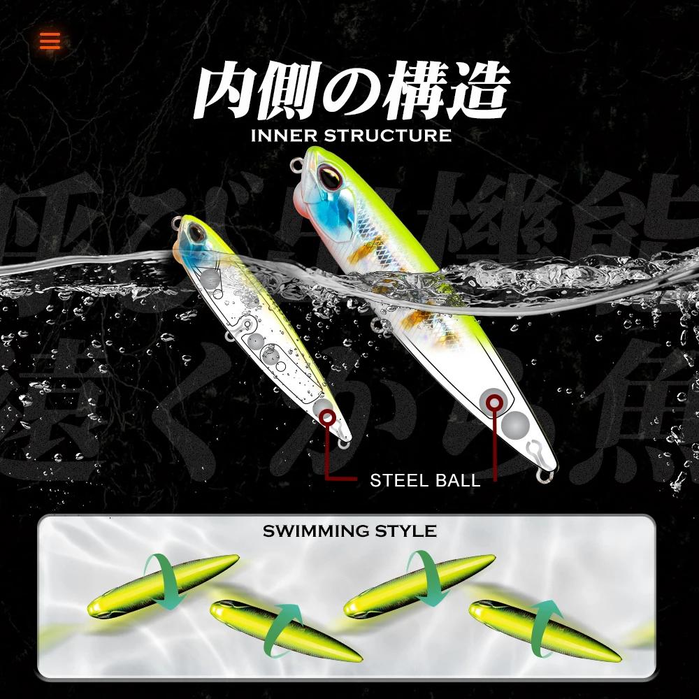 Hunthouse REALIS crayon 65 flottant Stickbait leurre de pêche 65/100mm 5.5/14.5g WTD Action avec son