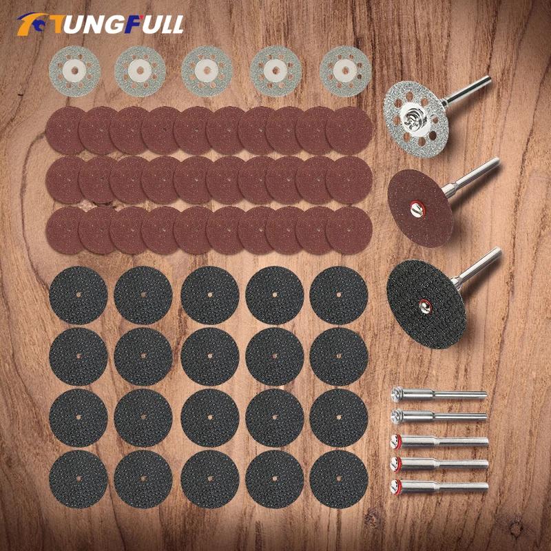 Disques de coupe pour accessoires Dremel, Mini perceuse, disque de meulage, têtes d'outils de gravur