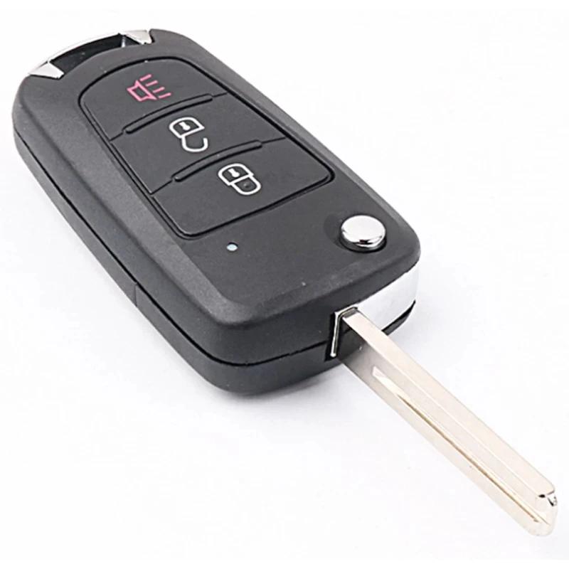 Coque de clé à distance de voiture à 3 boutons, pour GREAT WALL WINGLE STEED 5 6 HAVAL HOVER H5, cou