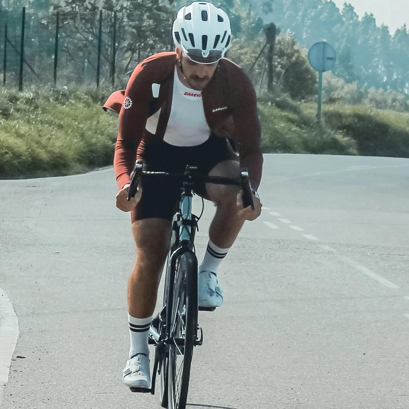 DAREVIE maillot de cyclisme sans couture Compression serré maillot de cyclisme pour hommes respirant