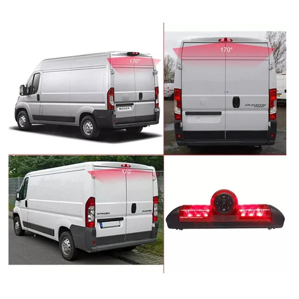 Caméra de Rectransistors CCD avec Lumière LED pour Voiture, Lumière de Freinage pour Modèles Jumper 