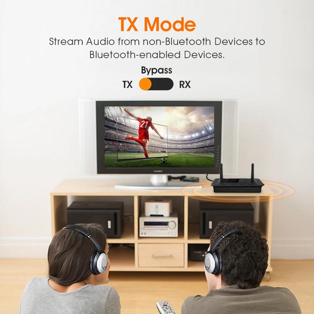 Transmetteur récepteur Bluetooth sans fil 1ata i B03, aptX LL HD Audio optique 3.5mm 2RCA 3 en 1, ad