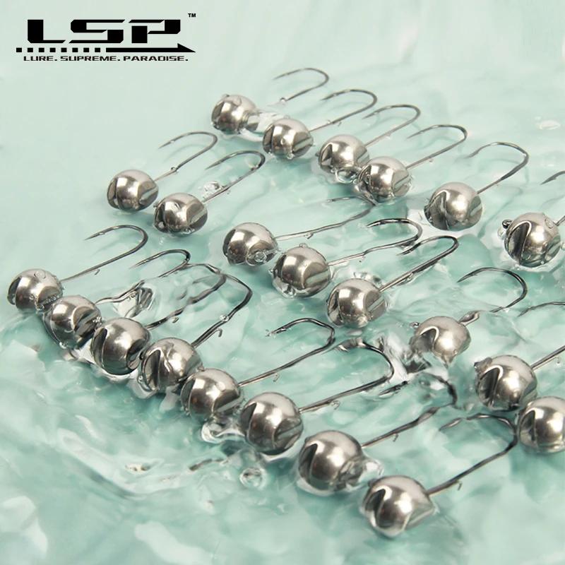 LSP jig head crochet de pêche 1g 1.5g 2g 2.5g 3g 3.5g 5.3g 7g 10g 14g hameçon barbelé matériel de pê