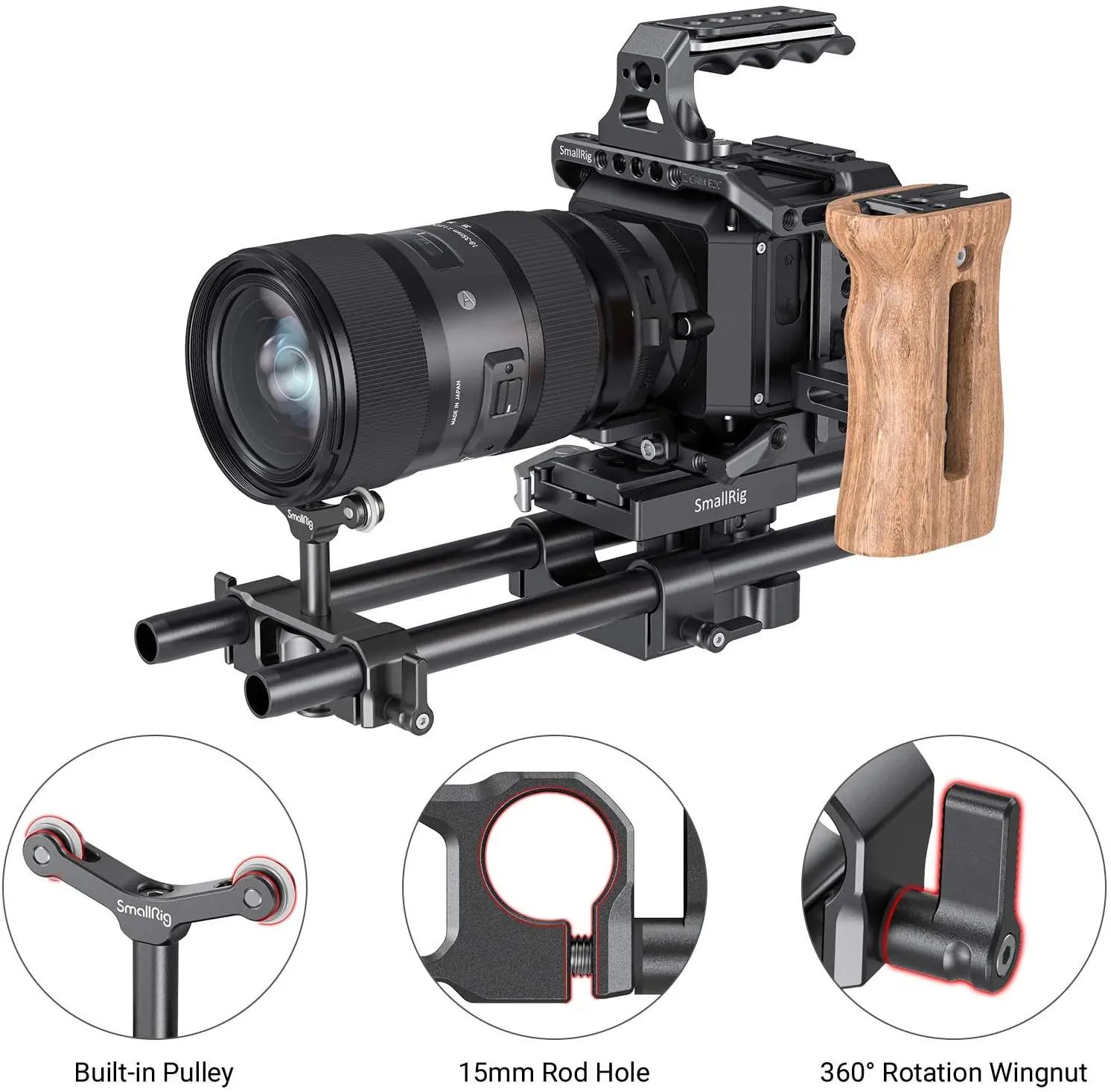 SmallRig-Support d'objectif de montage universel LWS 15mm, pour appareil photo reflex numérique 73-1