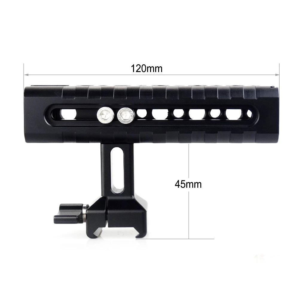 Poignée supérieure NATO MAGICRIG avec support griffe porte-accessoires, trous de positionnement ARRI