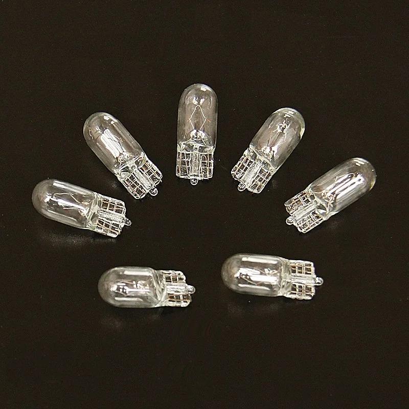 100 ampoules de voiture à filament unique T10 W5W 501 194, blanches, claires, en verre, 12V 5W W2.1x