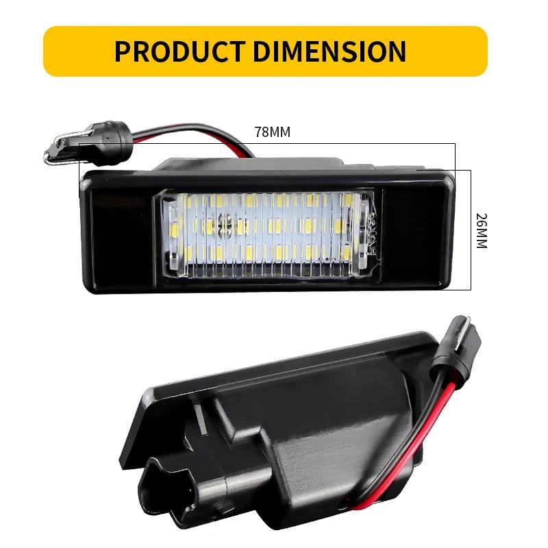 Plaque d'immatriculation au xénon blanc LED sans erreur, 2 pièces, lumière pour Infiniti Q50 Nissan 