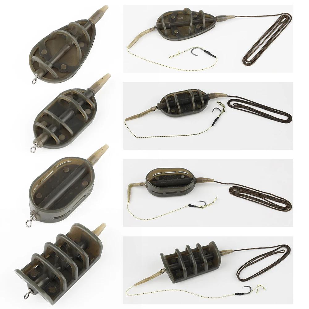 W.P.E carpe accessoires de pêche méthode mangeoire 40g-80g plate-forme cheveux Europe carpe poisson