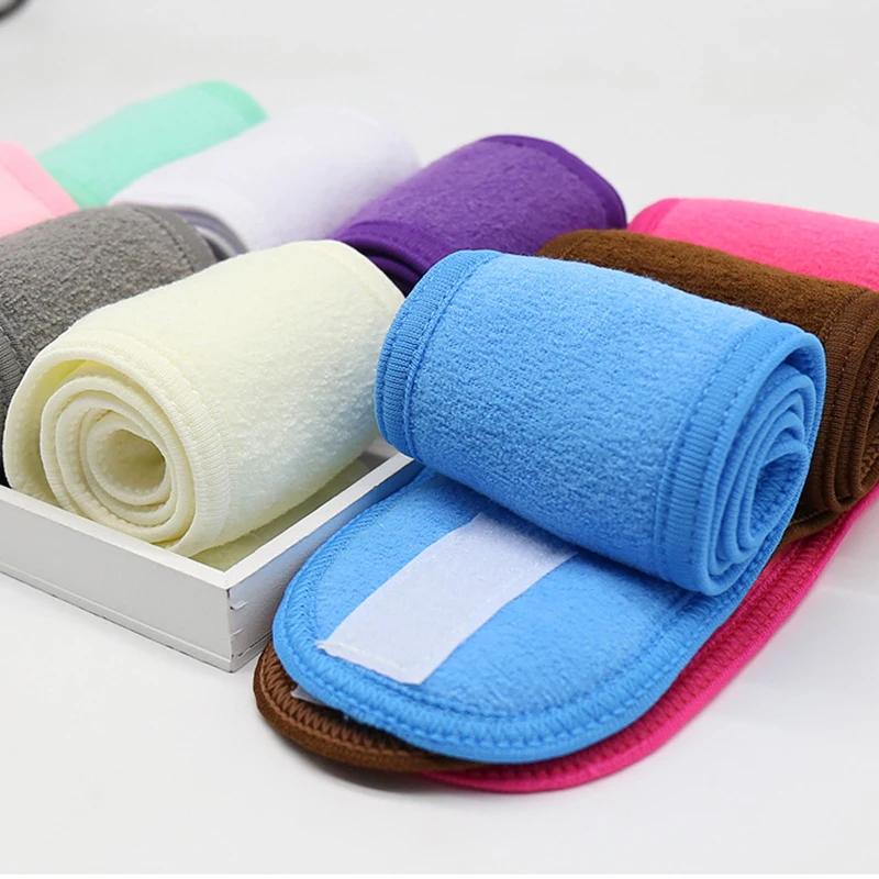 Bandes de tête réglables large bandeau Yoga Spa bain douche maquillage lavage visage bandeau cosméti