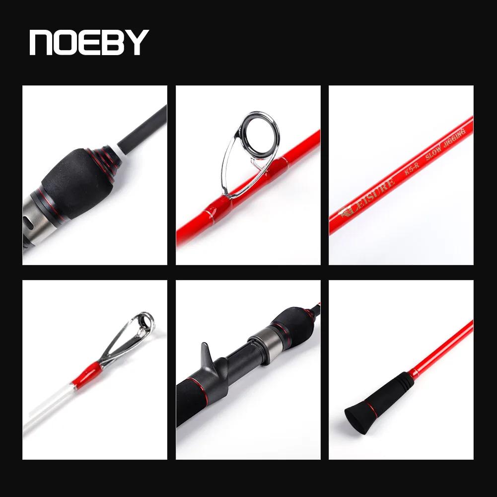 Noeby canne à pêche à gabarits lent 1.68m 1.83m 2 sections canne à pêche Spinning leurre 300g canne 