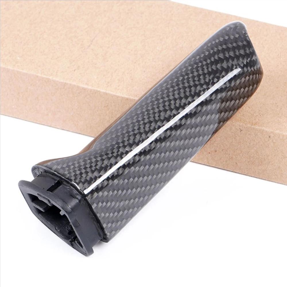 Couvercle de poignée de frein à main universel en fibre de carbone véritable pour BMW F32 F33 F36 E6