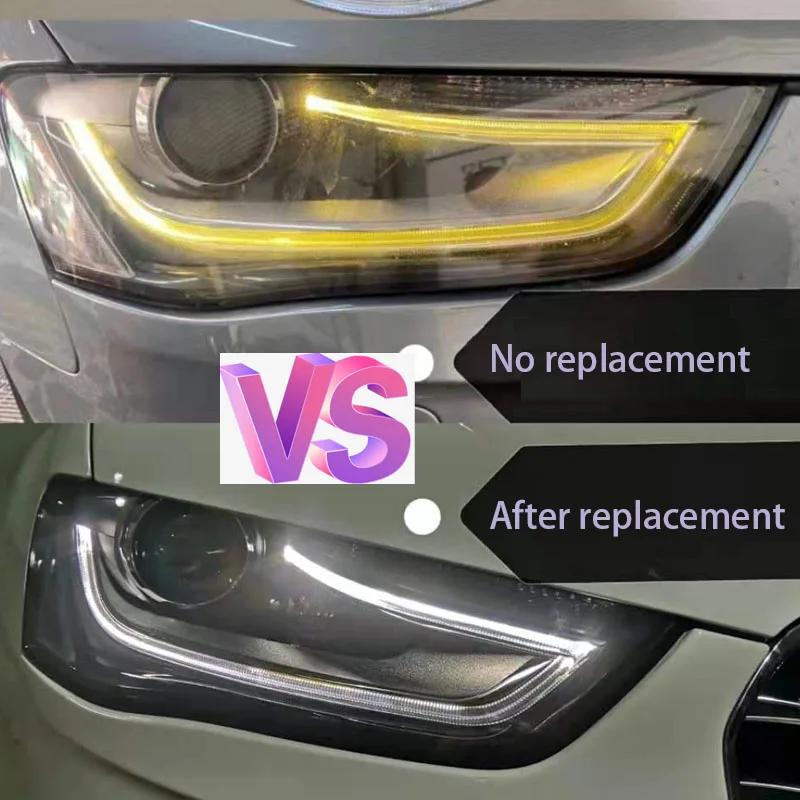 Pour Audi A4L b8 PA 2013-2015 DRL phare lumière plaque de guidage diurne Tube de lumière voiture diu