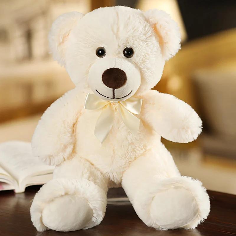 35CM mignon coloré nœud papillon ours poupée en peluche câlin ours poupée enfants cadeau d'anniversa
