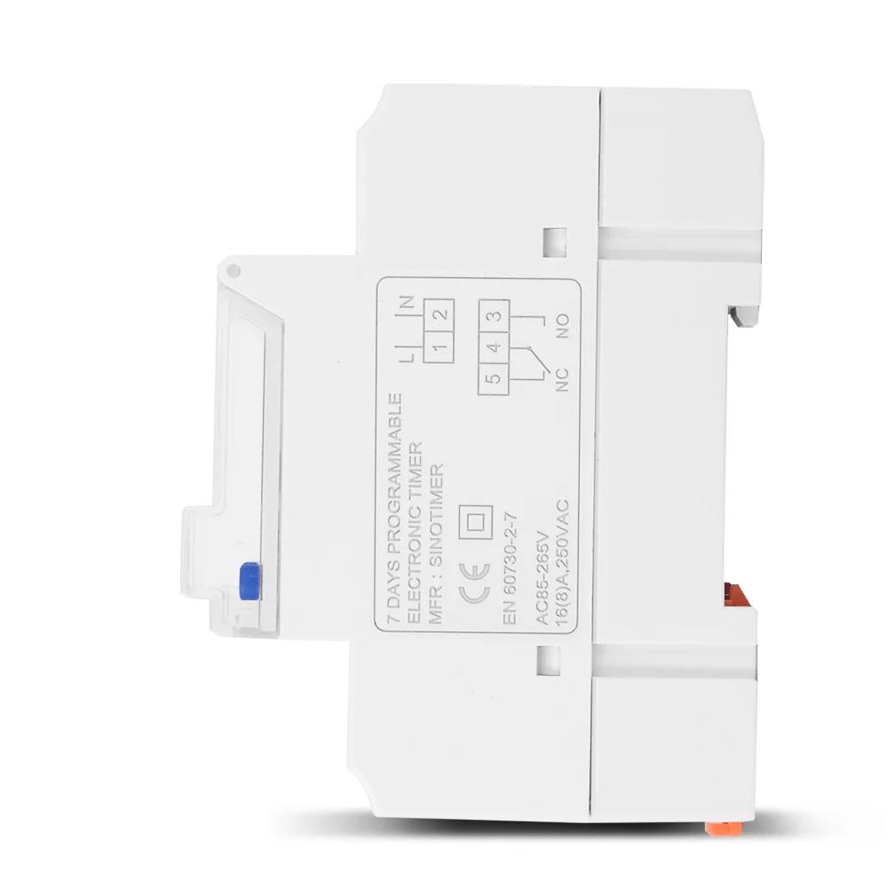 Rétro-éclairage grand écran LCD interrupteur de temps industriel 110V 220V contrôleur minuterie rela