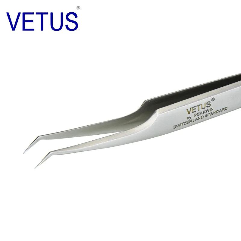 VETUS Original 32-SA pince à épiler hyperfine haute précision Non magnétique Anti-acide pinces cils 