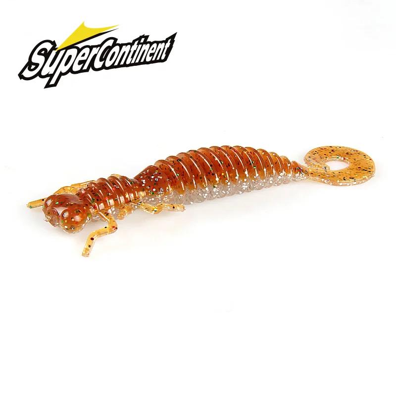 2019 larve leurres souples leurres artificiels pêche ver Silicone bar brochet vairon Swimbait gabari