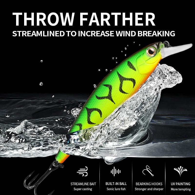 BEARKING Squad Minnow 95mm 14.8g 65mm 6g système de poids en tungstène SP leurres de pêche couleurs 