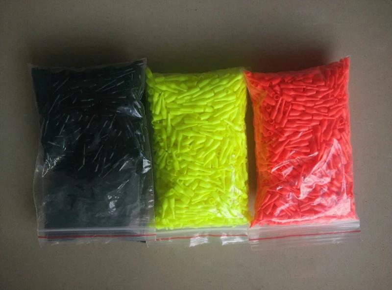100 pcs/lot flotteur de pêche dérive queue 2.0mm /2.5mm /3mm grains de caoutchouc visibles et connec