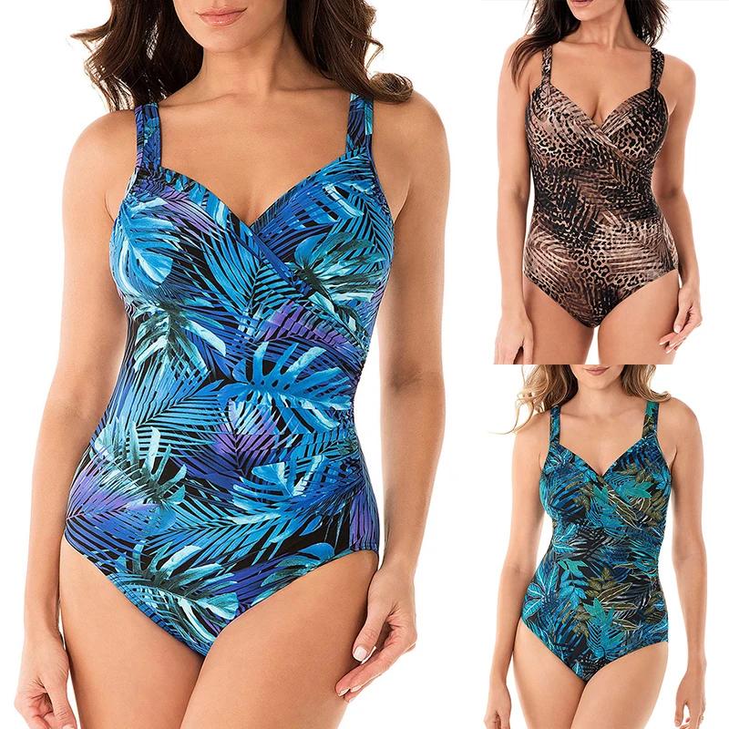 Maillot de bain une pièce grande taille 2024 - Contrôle du ventre sexy pour plage et piscine