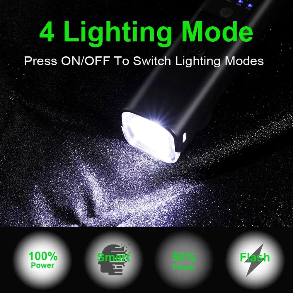 NEWBOLER vélo lumière étanche à la pluie USB Rechargeable LED 2000mAh vtt avant lampe phare cyclisme